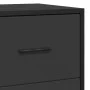 Aparador de madera de ingeniería y metal negro 68x35x76 cm de , Aparadores - Ref: Foro24-848979, Precio: 93,97 €, Descuento: %