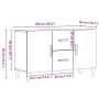 Aparador de madera de ingeniería envejecida 100x36x60 cm de , Aparadores - Ref: Foro24-856902, Precio: 95,48 €, Descuento: %