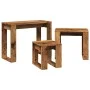 Mesas apilables 3 uds madera de ingeniería madera envejecida by , Side tables - Ref: Foro24-856678, Price: 50,66 €, Discount: %