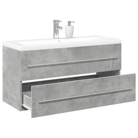 Set muebles de baño 2 piezas madera contrachapada gris hormigón de , Muebles de baño - Ref: Foro24-3324922, Precio: 309,34 €,...