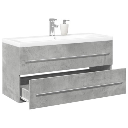 Set muebles de baño 2 piezas madera contrachapada gris hormigón de , Muebles de baño - Ref: Foro24-3324922, Precio: 309,34 €,...