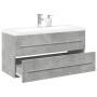 Set muebles de baño 2 piezas madera contrachapada gris hormigón de , Muebles de baño - Ref: Foro24-3324922, Precio: 309,34 €,...