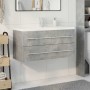 Set muebles de baño 2 piezas madera contrachapada gris hormigón de , Muebles de baño - Ref: Foro24-3324922, Precio: 309,34 €,...