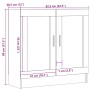 Estantería madera ingeniería madera envejecida 82,5x30,5x80 cm de , Librerías y estanterías - Ref: Foro24-856154, Precio: 81,...