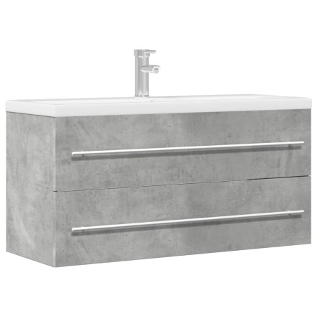 Armario para lavabo contrachapada gris hormigón 100x38,5x48 cm de , Muebles de baño - Ref: Foro24-856233, Precio: 66,55 €, De...