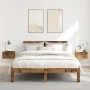 Mesitas de noche de pared 2 uds madera envejecida 34x30x20 cm by , Nightstands - Ref: Foro24-856980, Price: 52,45 €, Discount: %