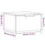 Mesitas de noche de pared 2 uds madera envejecida 34x30x20 cm by , Nightstands - Ref: Foro24-856980, Price: 52,45 €, Discount: %