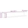 Estantes de pared 2 uds madera gris Sonoma 100x16,5x16,5 cm de , Estantes y estanterías - Ref: Foro24-860045, Precio: 41,26 €...