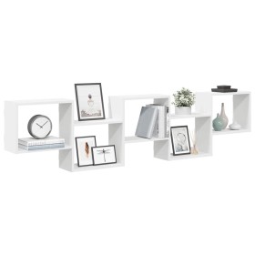 Estante cubo de pared 5 compartimentos madera ingeniería blanco de , Estantes y estanterías - Ref: Foro24-859995, Precio: 57,...