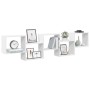 Estante cubo de pared 5 compartimentos madera ingeniería blanco de , Estantes y estanterías - Ref: Foro24-859995, Precio: 57,...