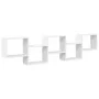 Estante cubo de pared 5 compartimentos madera ingeniería blanco de , Estantes y estanterías - Ref: Foro24-859995, Precio: 56,...