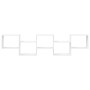 Estante cubo de pared 5 compartimentos madera ingeniería blanco de , Estantes y estanterías - Ref: Foro24-859995, Precio: 57,...