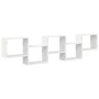 Estante cubo de pared 5 compartimentos madera ingeniería blanco de , Estantes y estanterías - Ref: Foro24-859995, Precio: 57,...