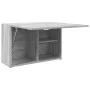 Armario de pared baño madera ingeniería gris Sonoma 60x25x40 cm de , Tocadores de baño - Ref: Foro24-860072, Precio: 50,26 €,...
