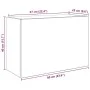 Armario de pared baño madera ingeniería gris Sonoma 60x25x40 cm de , Tocadores de baño - Ref: Foro24-860072, Precio: 50,26 €,...