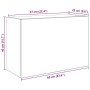 Armario de pared baño madera ingeniería gris Sonoma 60x25x40 cm de , Tocadores de baño - Ref: Foro24-860072, Precio: 52,33 €,...