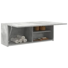 Mueble de pared baño madera ingeniería gris hormigón 80x25x30cm de , Tocadores de baño - Ref: Foro24-860079, Precio: 51,95 €,...