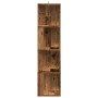 Mueble de esquina madera de ingeniería envejecida 33x33x132 cm de , Taquillas y armarios de almacenamiento - Ref: Foro24-8567...