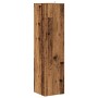 Mueble de esquina madera de ingeniería envejecida 33x33x132 cm de , Taquillas y armarios de almacenamiento - Ref: Foro24-8567...