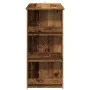 Mesa bar con estante almacenaje envejecida 102x50x103,5 cm de , Mesas de cocina y de comedor - Ref: Foro24-856762, Precio: 99...
