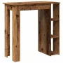 Mesa bar y estante madera ingeniería envejecida 102x50x103,5cm by , Kitchen and dining tables - Ref: Foro24-856760, Price: 79...