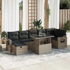 Set de sofás de jardín y cojines 8 piezas ratán sintético gris de , Conjuntos de jardín - Ref: Foro24-3327870, Precio: 530,33...