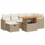 Set de sofás de jardín y cojines 8 piezas ratán sintético beige de , Conjuntos de jardín - Ref: Foro24-3328115, Precio: 535,9...