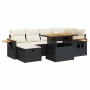 Set de sofás de jardín y cojines 8 piezas ratán sintético negro de , Conjuntos de jardín - Ref: Foro24-3328134, Precio: 474,9...