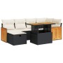 Set de sofás de jardín y cojines 8 piezas ratán sintético negro de , Conjuntos de jardín - Ref: Foro24-3328155, Precio: 469,1...