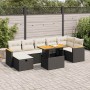 Set de muebles de jardín 5 pzas y cojines ratán sintético negro de , Conjuntos de jardín - Ref: Foro24-3328120, Precio: 507,5...