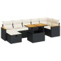 Set de muebles de jardín 5 pzas y cojines ratán sintético negro de , Conjuntos de jardín - Ref: Foro24-3328120, Precio: 507,5...