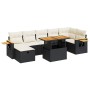 Set de muebles de jardín 5 pzas y cojines ratán sintético negro de , Conjuntos de jardín - Ref: Foro24-3328141, Precio: 524,4...
