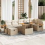 Juego de sofás jardín con cojines 5 pzas ratán sintético beige de , Conjuntos de jardín - Ref: Foro24-3328143, Precio: 583,78...