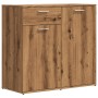 Aparador de madera contrachapada color roble artesano de , Aparadores - Ref: Foro24-856007, Precio: 90,86 €, Descuento: %