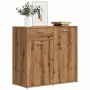 Aparador de madera contrachapada color roble artesano de , Aparadores - Ref: Foro24-856007, Precio: 88,57 €, Descuento: %