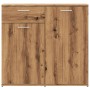 Aparador de madera contrachapada color roble artesano de , Aparadores - Ref: Foro24-856007, Precio: 90,86 €, Descuento: %