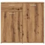 Aparador de madera contrachapada color roble artesano de , Aparadores - Ref: Foro24-856007, Precio: 88,57 €, Descuento: %