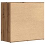Aparador de madera contrachapada color roble artesano de , Aparadores - Ref: Foro24-856007, Precio: 90,86 €, Descuento: %