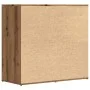 Aparador de madera contrachapada color roble artesano de , Aparadores - Ref: Foro24-856007, Precio: 88,57 €, Descuento: %