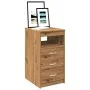 Cajonera de madera de ingeniería roble artisan 40x50x76 cm de , Taquillas y armarios de almacenamiento - Ref: Foro24-856005, ...