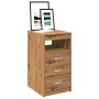 Cajonera de madera de ingeniería roble artisan 40x50x76 cm de , Taquillas y armarios de almacenamiento - Ref: Foro24-856005, ...