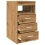 Cajonera de madera de ingeniería roble artisan 40x50x76 cm de , Taquillas y armarios de almacenamiento - Ref: Foro24-856005, ...