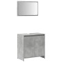 Set muebles de baño 2 piezas madera contrachapada gris hormigón de , Muebles de baño - Ref: Foro24-856066, Precio: 65,32 €, D...