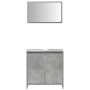 Set muebles de baño 2 piezas madera contrachapada gris hormigón de , Muebles de baño - Ref: Foro24-856066, Precio: 65,32 €, D...
