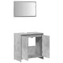 Set muebles de baño 2 piezas madera contrachapada gris hormigón de , Muebles de baño - Ref: Foro24-856066, Precio: 65,32 €, D...