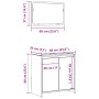 Set muebles de baño 2 piezas madera contrachapada gris hormigón de , Muebles de baño - Ref: Foro24-856066, Precio: 65,32 €, D...
