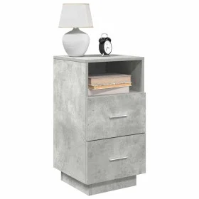 Mesillas de noche 2 uds con 2 cajones gris cemento 36x36x68 cm by , Nightstands - Ref: Foro24-858585, Price: 95,63 €, Discoun...