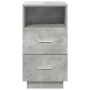 Mesillas de noche 2 uds con 2 cajones gris cemento 36x36x68 cm de , Mesitas de noche - Ref: Foro24-858585, Precio: 97,09 €, D...