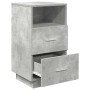 Mesillas de noche 2 uds con 2 cajones gris cemento 36x36x68 cm de , Mesitas de noche - Ref: Foro24-858585, Precio: 97,09 €, D...