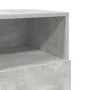 Mesillas de noche 2 uds con 2 cajones gris cemento 36x36x68 cm de , Mesitas de noche - Ref: Foro24-858585, Precio: 95,63 €, D...